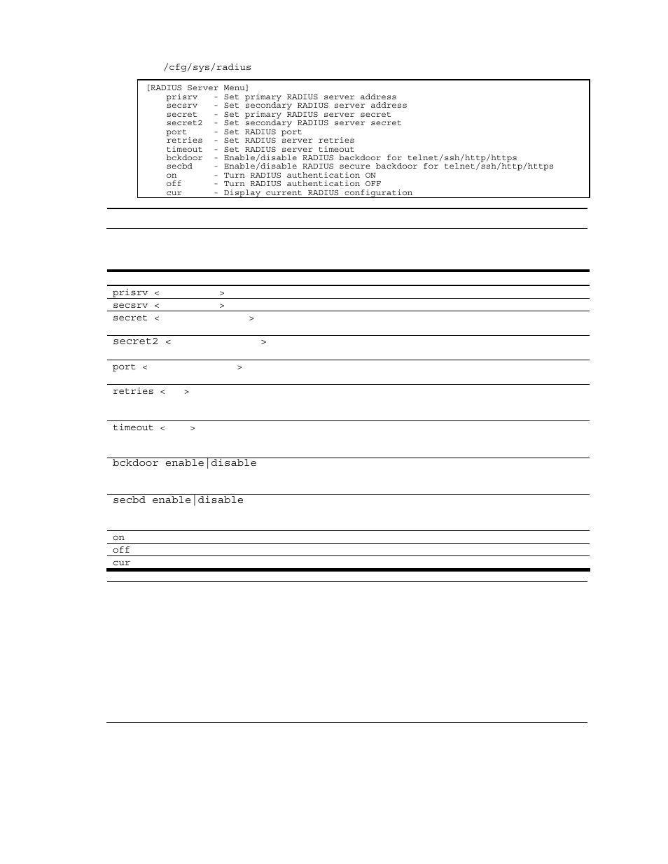 Radius server configuration | NEC N8406-022A User Manual | Page 65 / 90