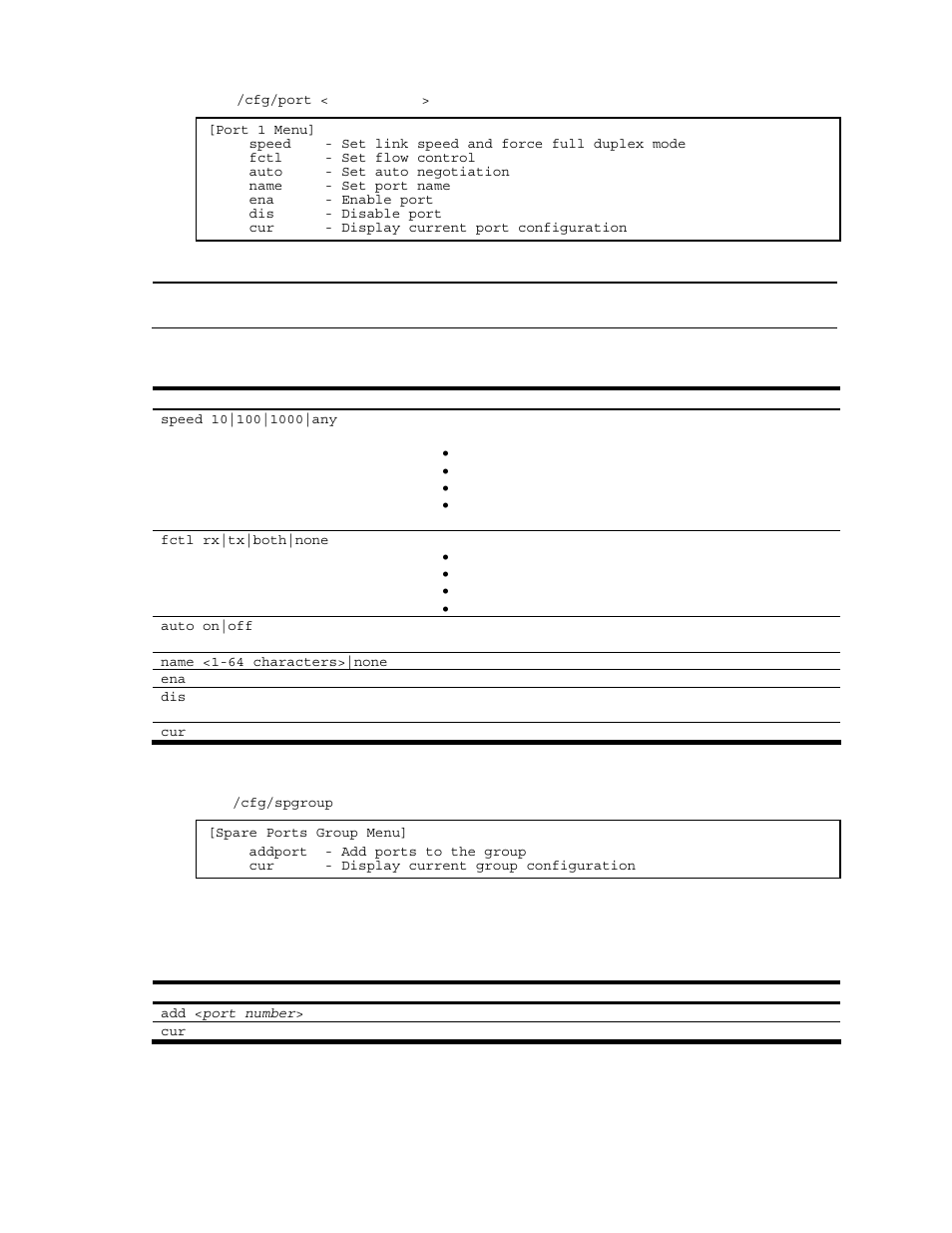 Port configuration, Spare ports group configuration | NEC N8406-022A User Manual | Page 78 / 90