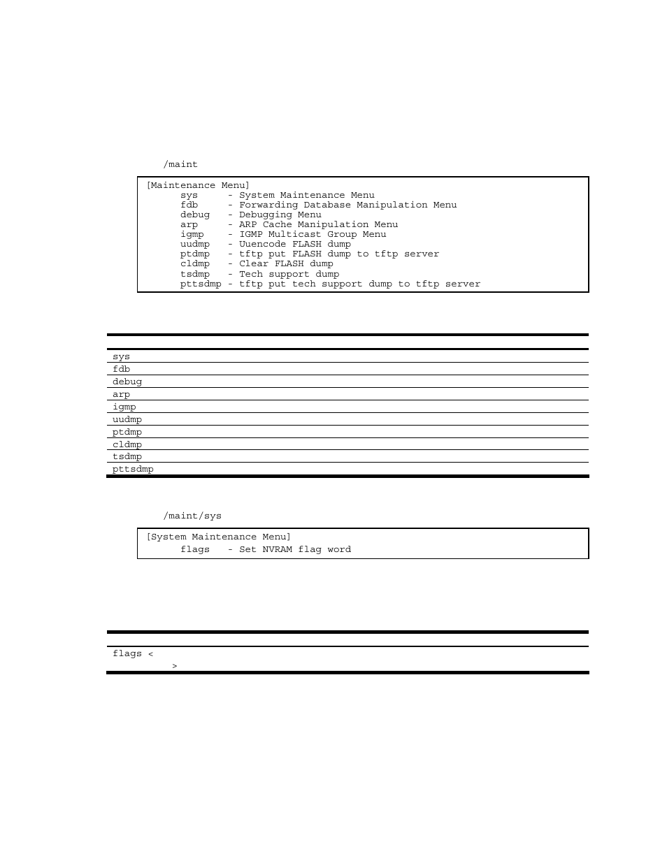 Maintenance menu, Introduction, Menu information | System maintenance options | NEC N8406-022A User Manual | Page 86 / 90