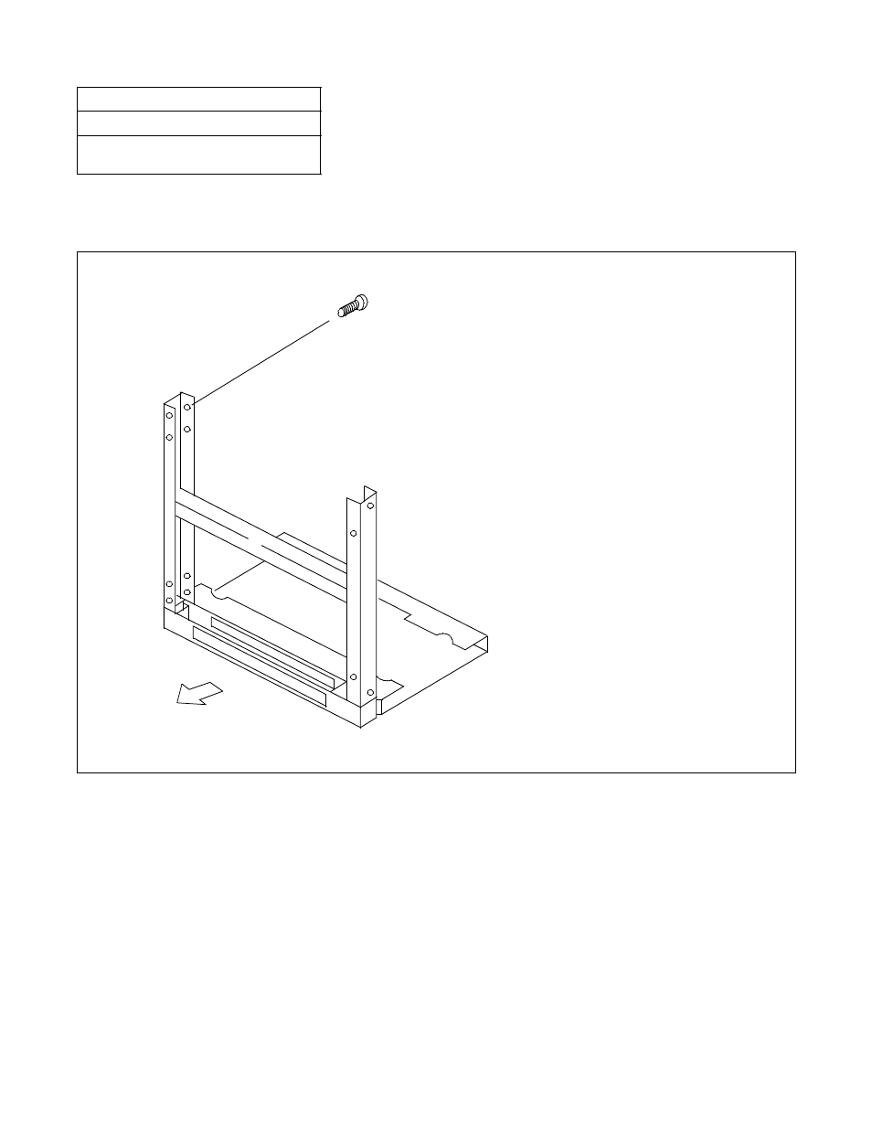 Figure 003-3, Installation of screws onto rack parts | NEC NEAX2000 IVS ND-45492 User Manual | Page 42 / 173