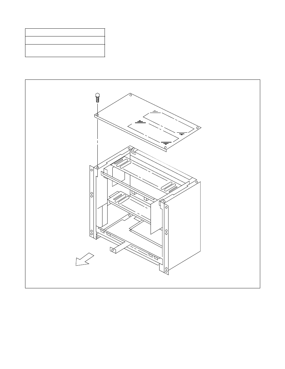 Figure 003-27, Mounting of the top cover | NEC NEAX2000 IVS ND-45492 User Manual | Page 72 / 173
