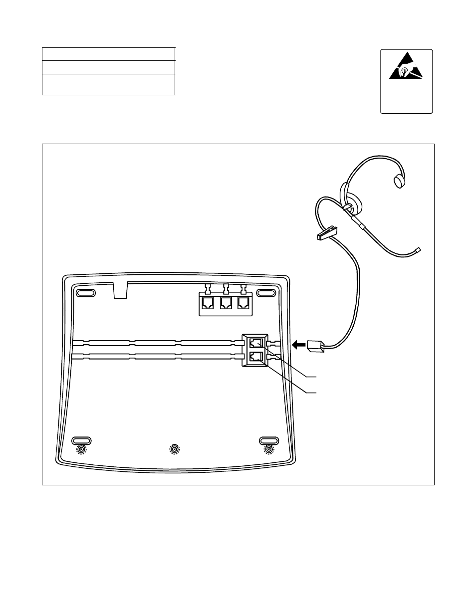 Figure 004-7, Headset installation for the sn716 deskcon | NEC NEAX2000 IVS ND-45492 User Manual | Page 84 / 173