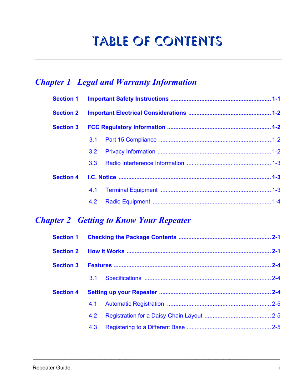 NEC DTERM DTL-RPT-1 User Manual | Page 3 / 26