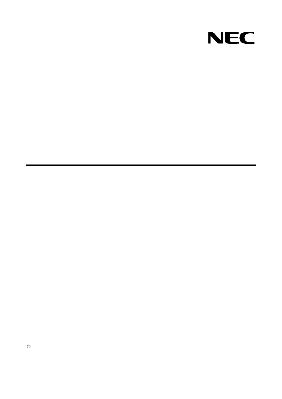 NEC EU1V0UM00 User Manual | 19 pages