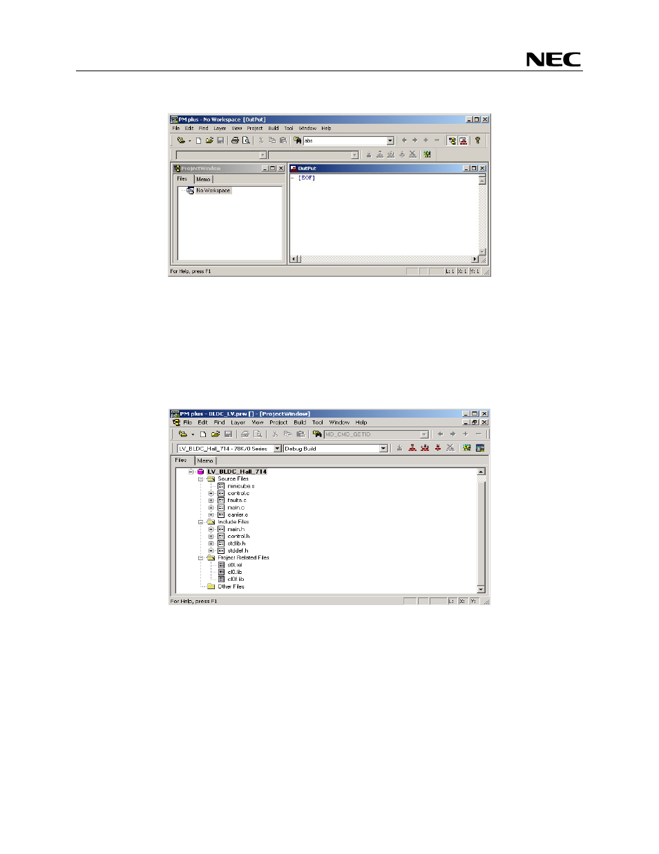 Download and debug the code | NEC EU1V0UM00 User Manual | Page 16 / 19
