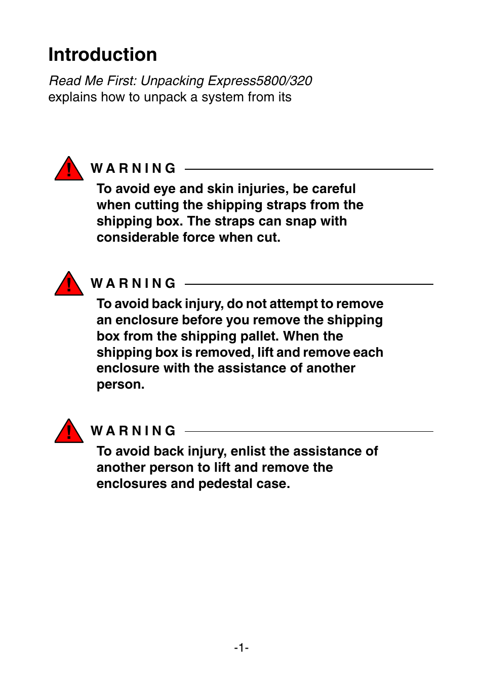 Introduction | NEC Express 320Fc Systems User Manual | Page 5 / 10