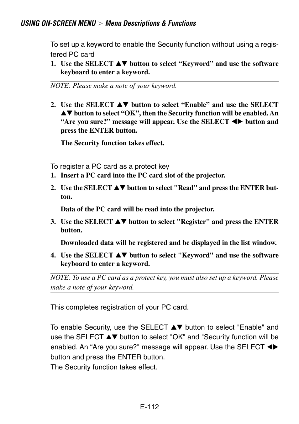 NEC LT260 User Manual | Page 112 / 149