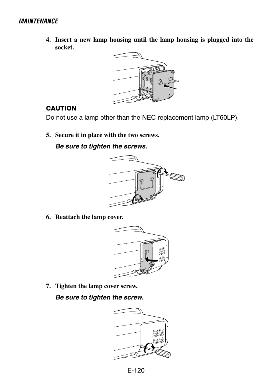 NEC LT260 User Manual | Page 120 / 149