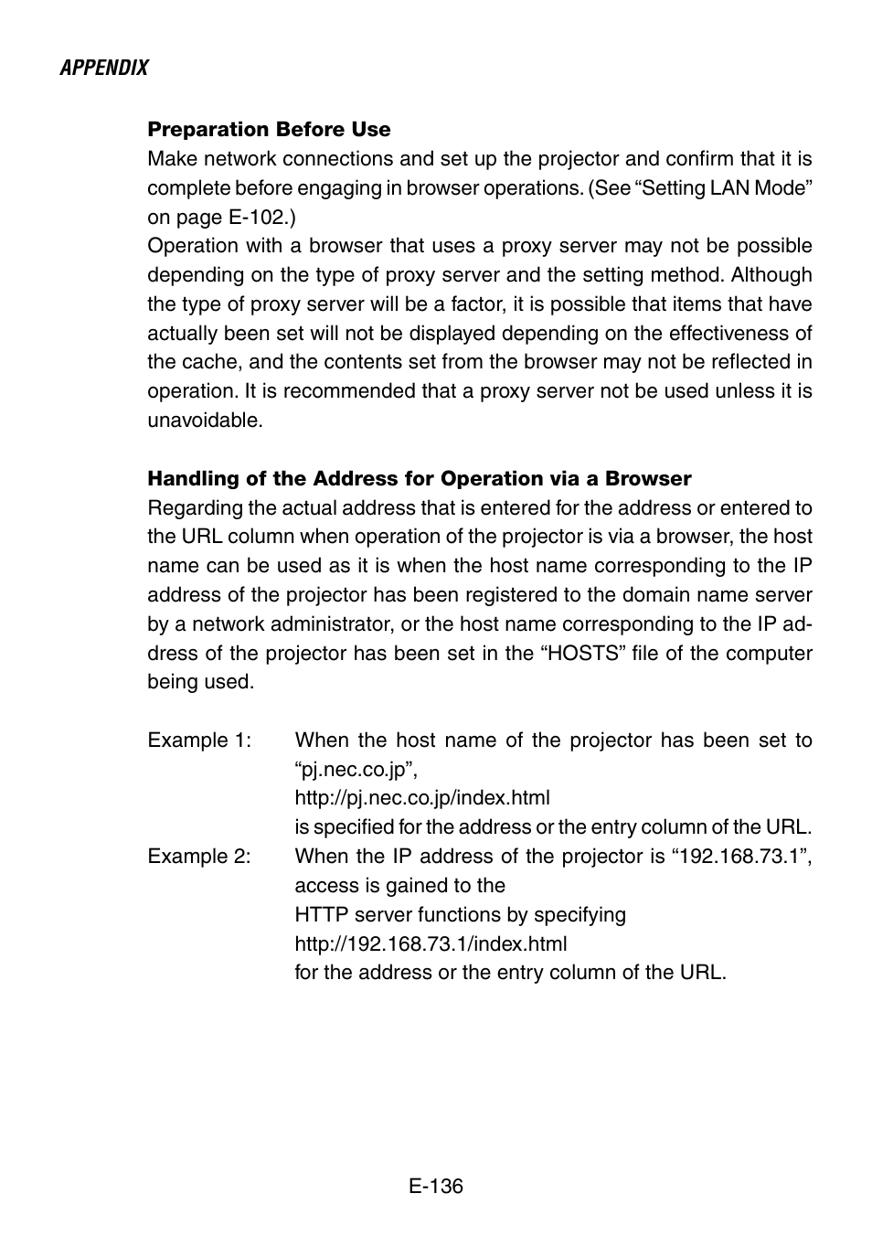 NEC LT260 User Manual | Page 136 / 149