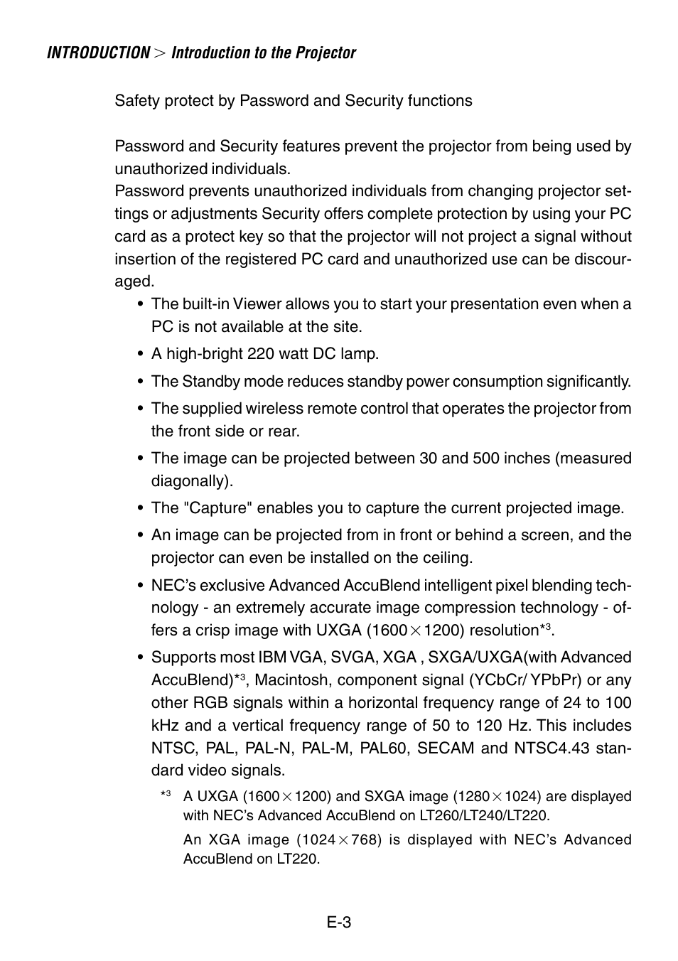 NEC LT260 User Manual | Page 3 / 149