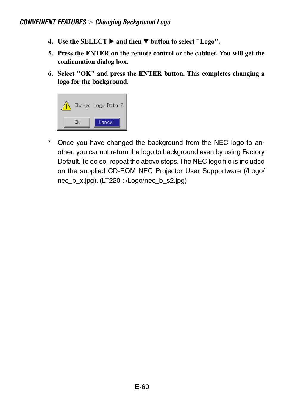 NEC LT260 User Manual | Page 60 / 149