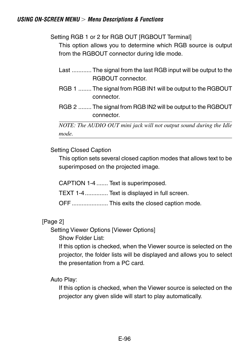 NEC LT260 User Manual | Page 96 / 149