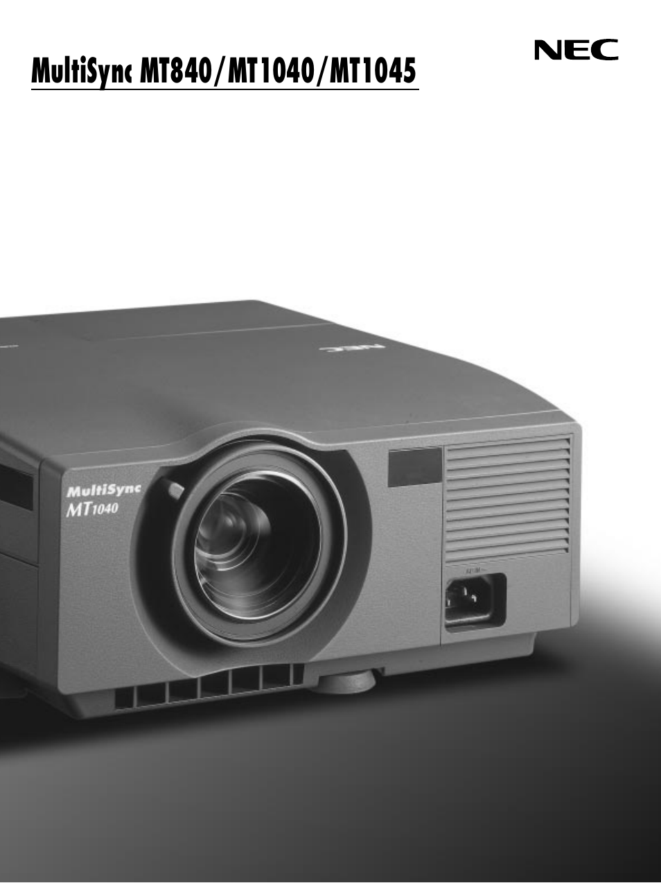NEC MT1045 User Manual | 42 pages