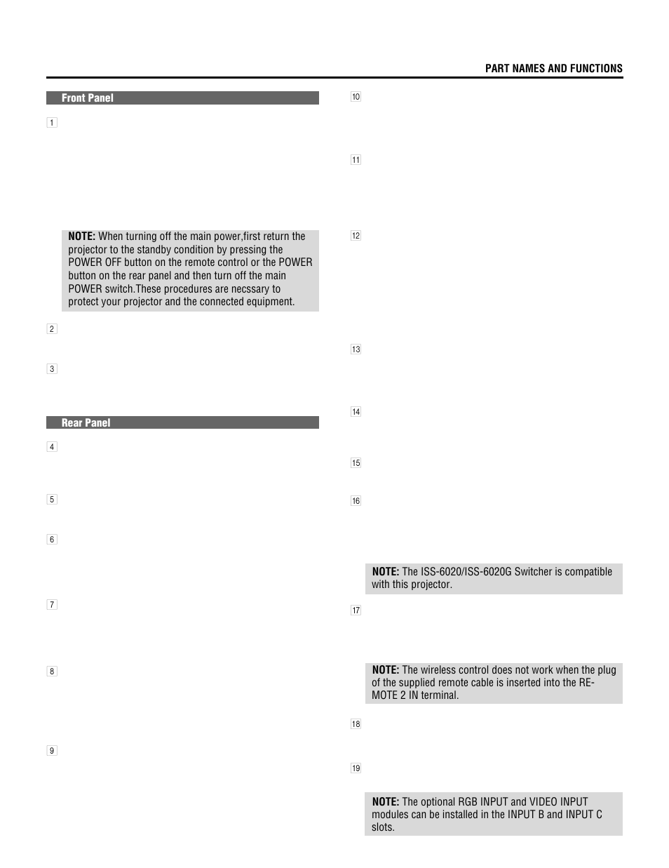 NEC MultiSync XG-1352 User Manual | Page 7 / 38
