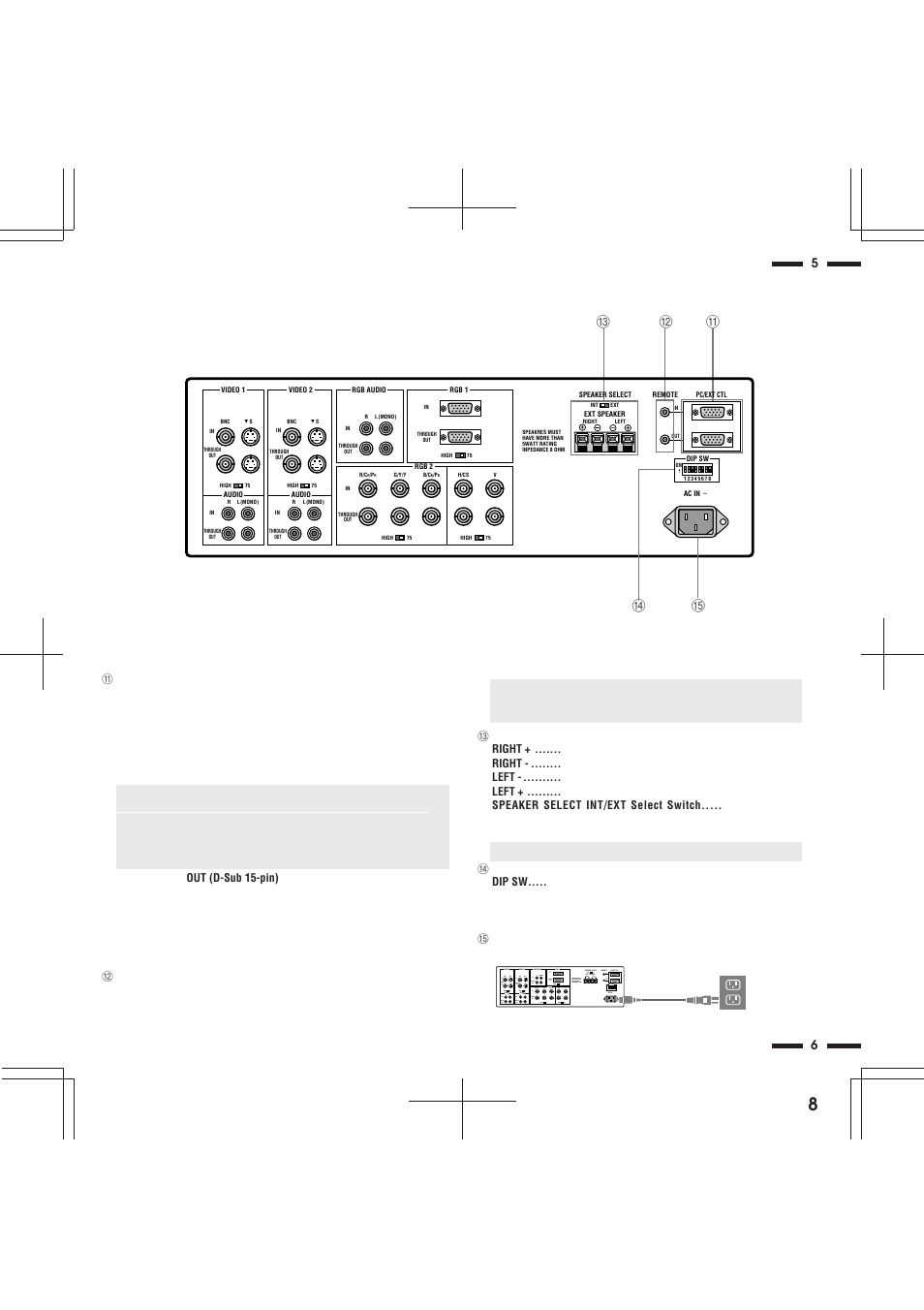 Ba c | NEC R 37 Xtra User Manual | Page 8 / 38