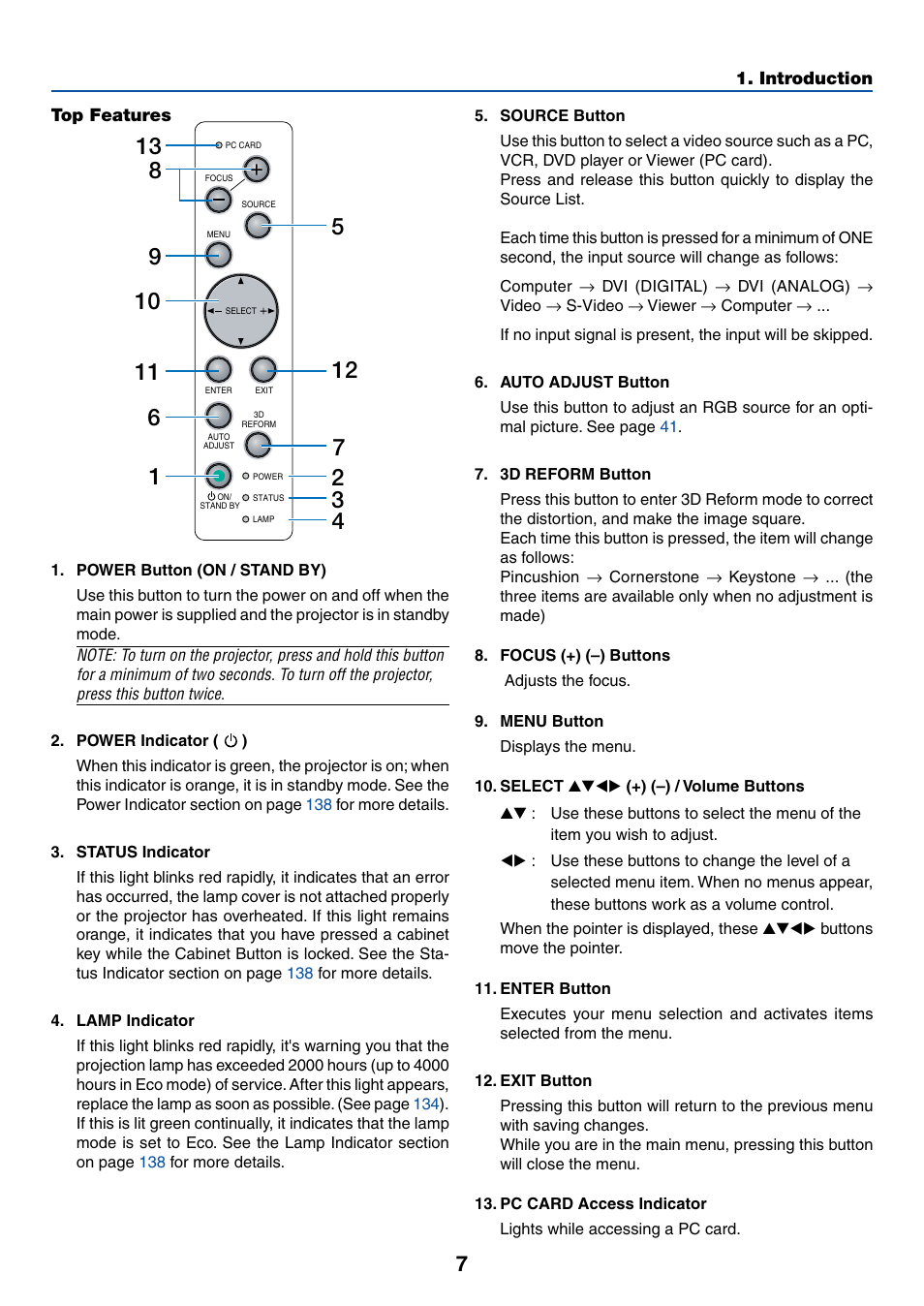 Top features | NEC WT615 User Manual | Page 14 / 159