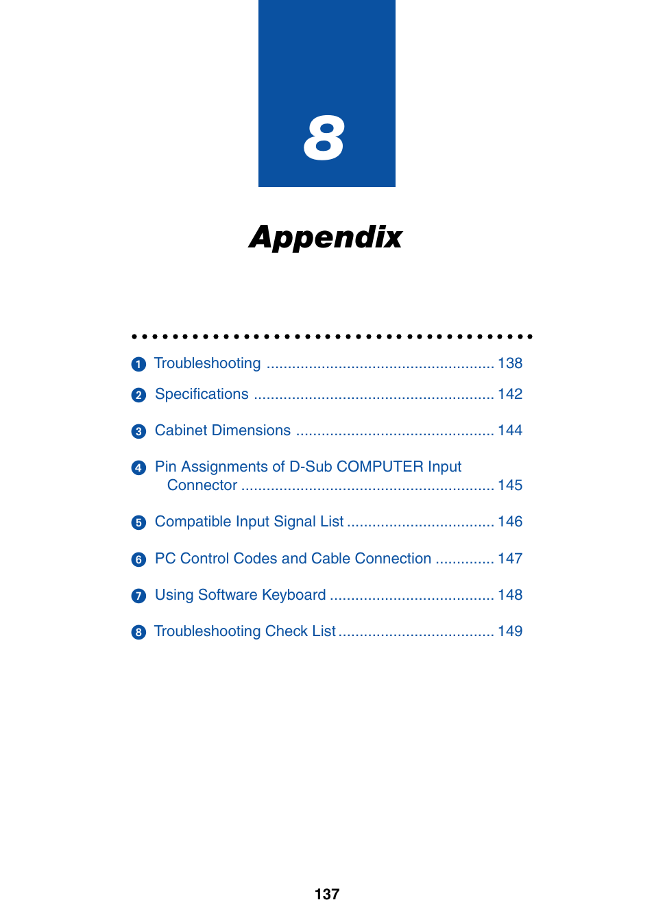 Appendix | NEC WT615 User Manual | Page 144 / 159