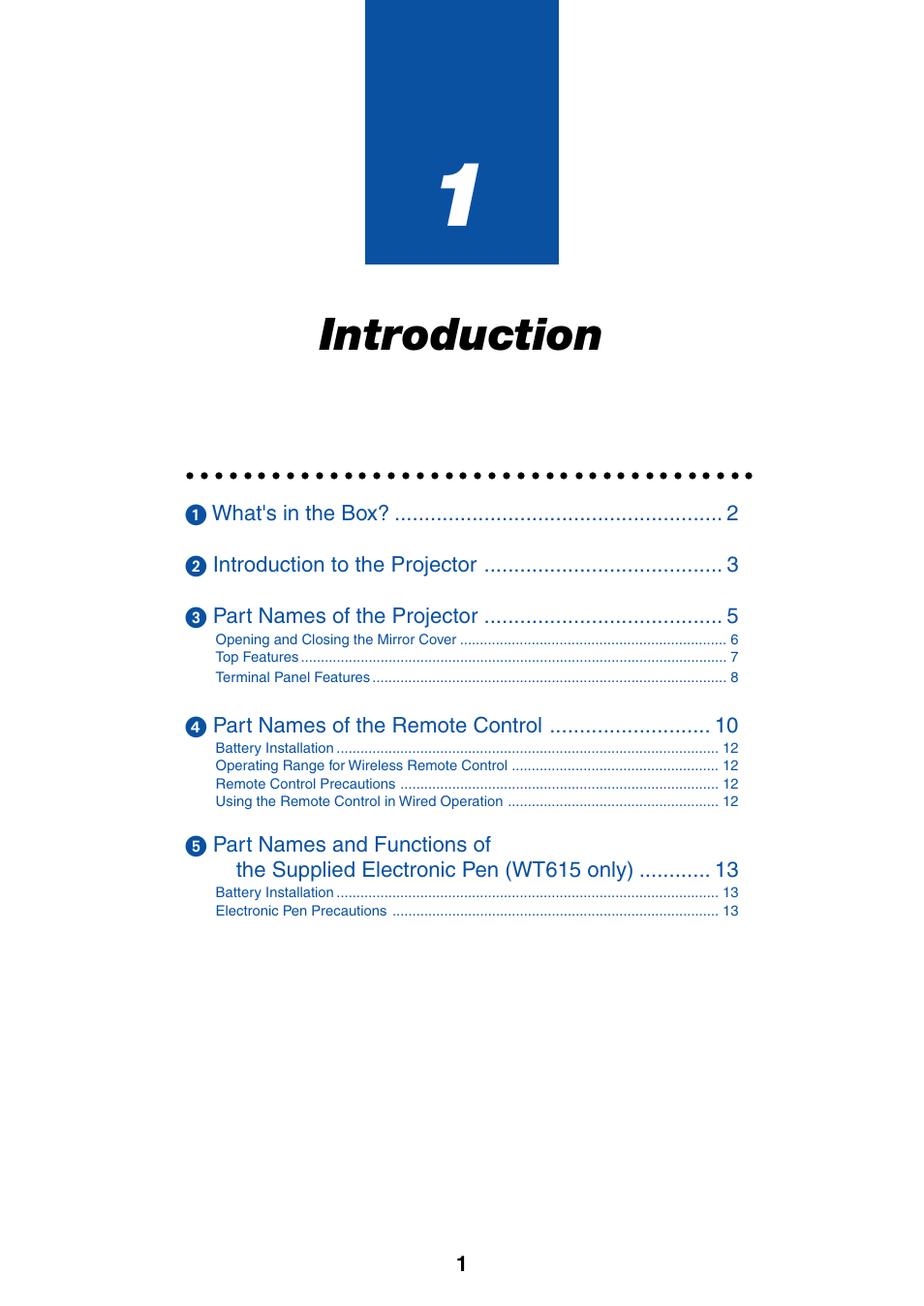 Introduction | NEC WT615 User Manual | Page 8 / 159