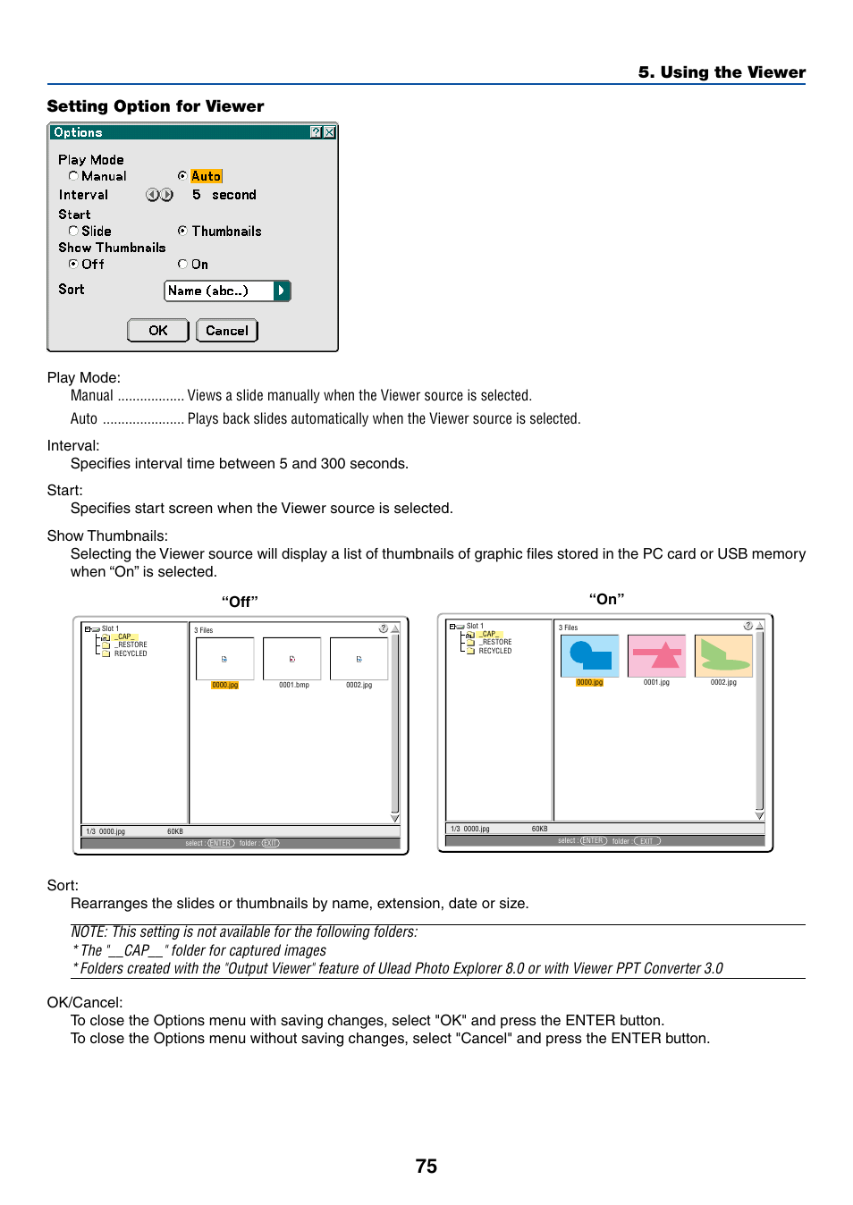 For more details, Using the viewer setting option for viewer | NEC WT615 User Manual | Page 82 / 159