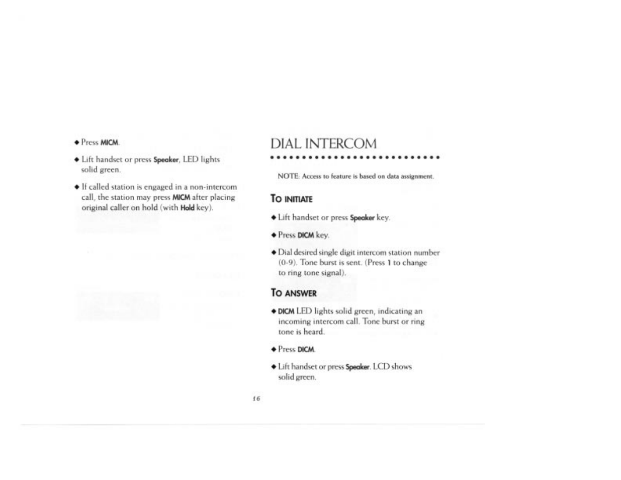 Dial intercom | NEC 2000IVX User Manual | Page 18 / 44