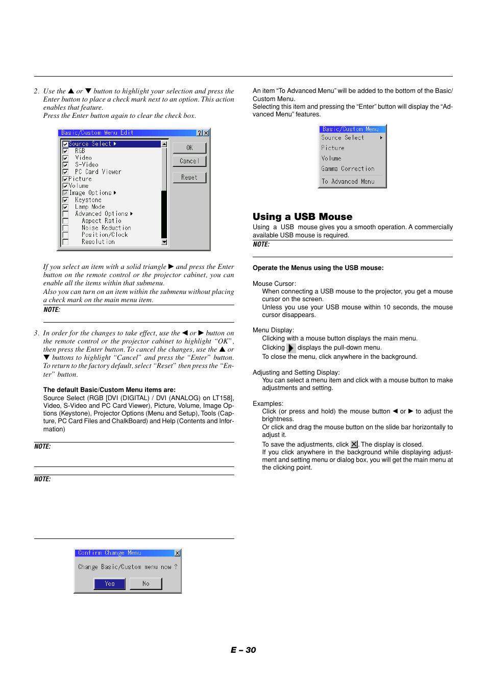 Using a usb mouse | NEC LT158 User Manual | Page 34 / 61