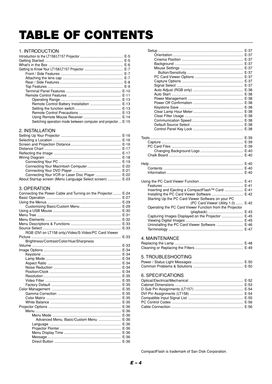 NEC LT158 User Manual | Page 8 / 61