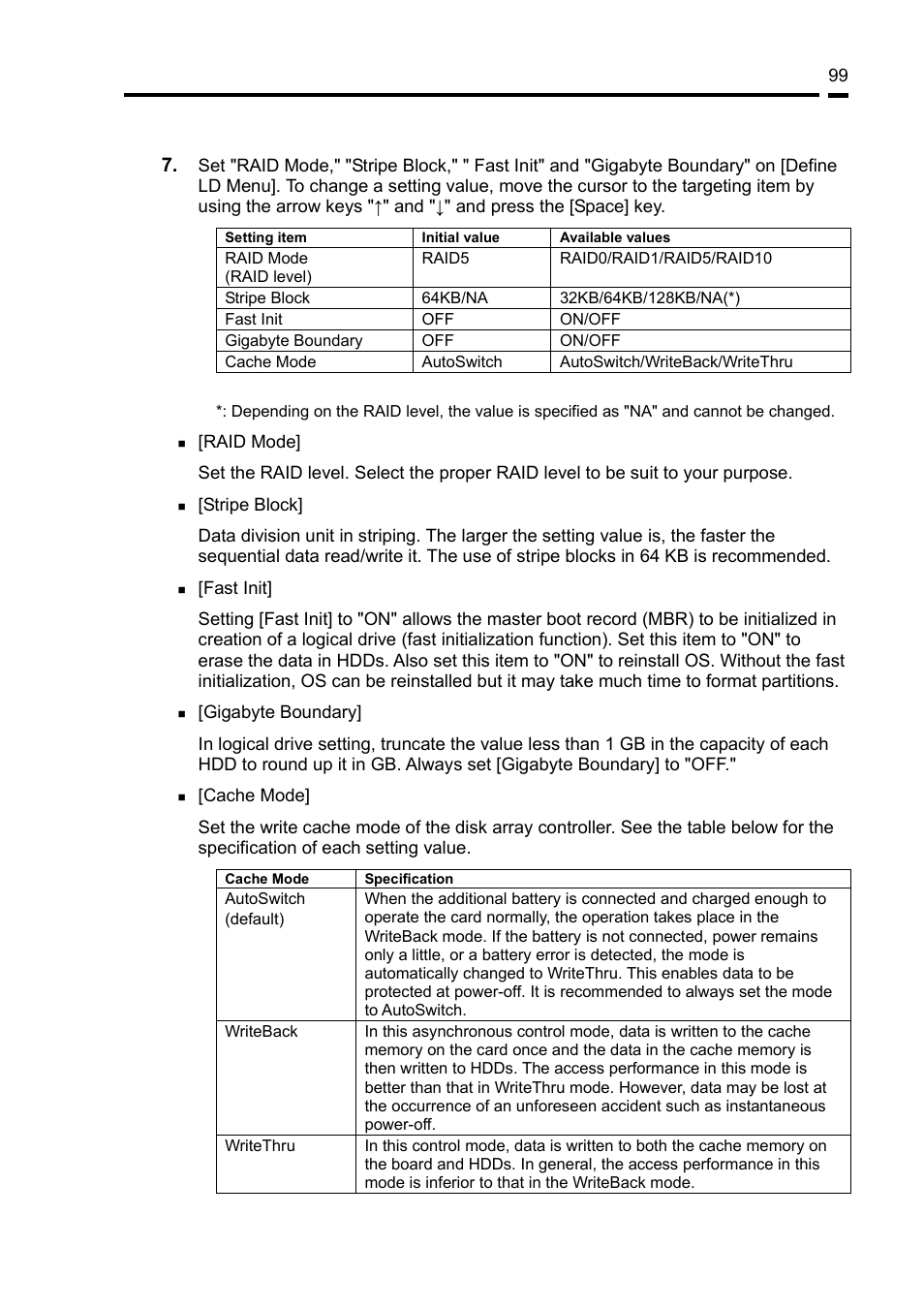 NEC Disk Array Controller N8103-89 User Manual | Page 119 / 128