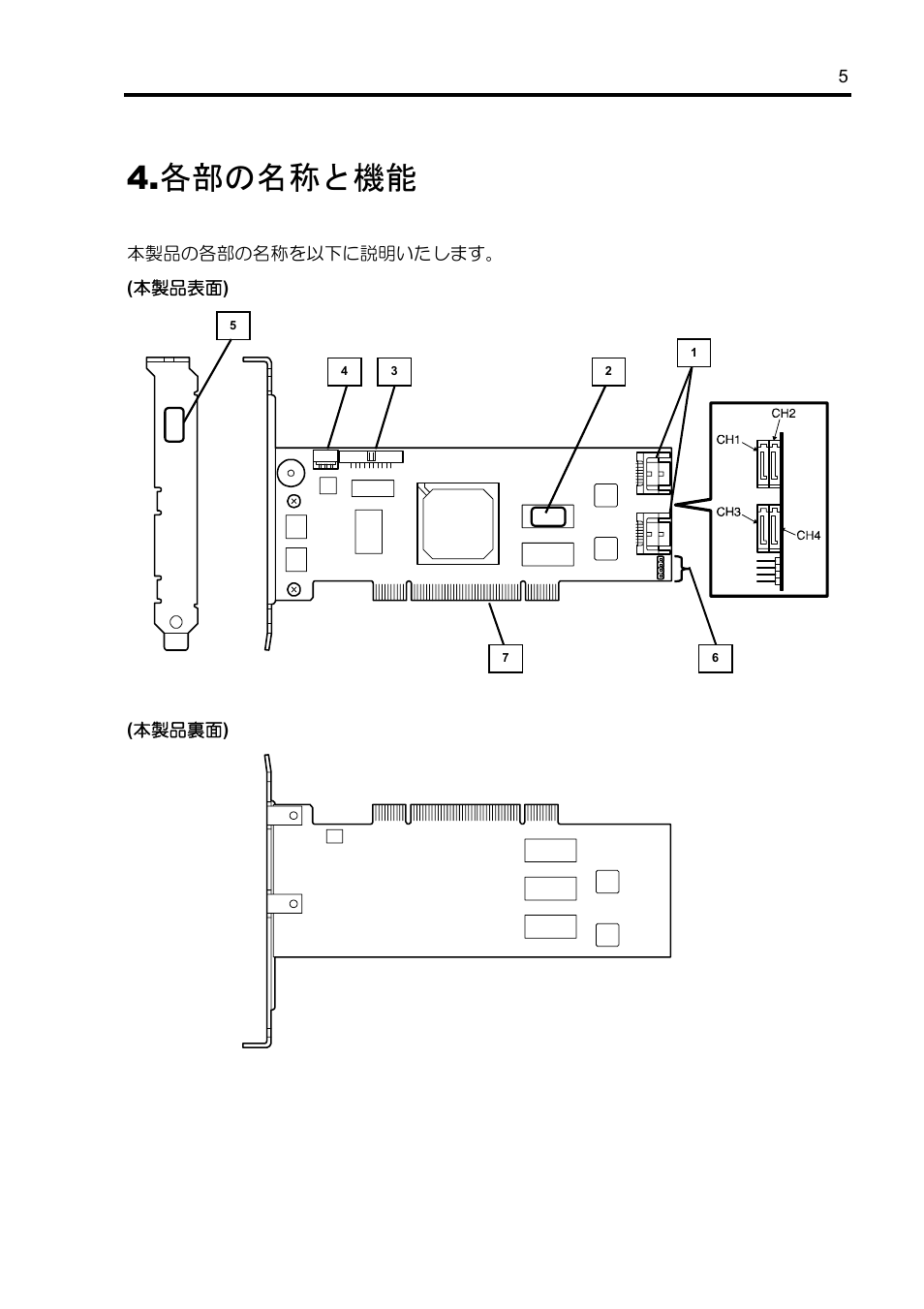各部の名称と機能 | NEC Disk Array Controller N8103-89 User Manual | Page 25 / 128