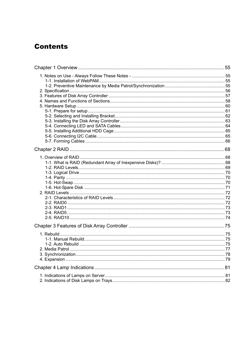 NEC Disk Array Controller N8103-89 User Manual | Page 73 / 128