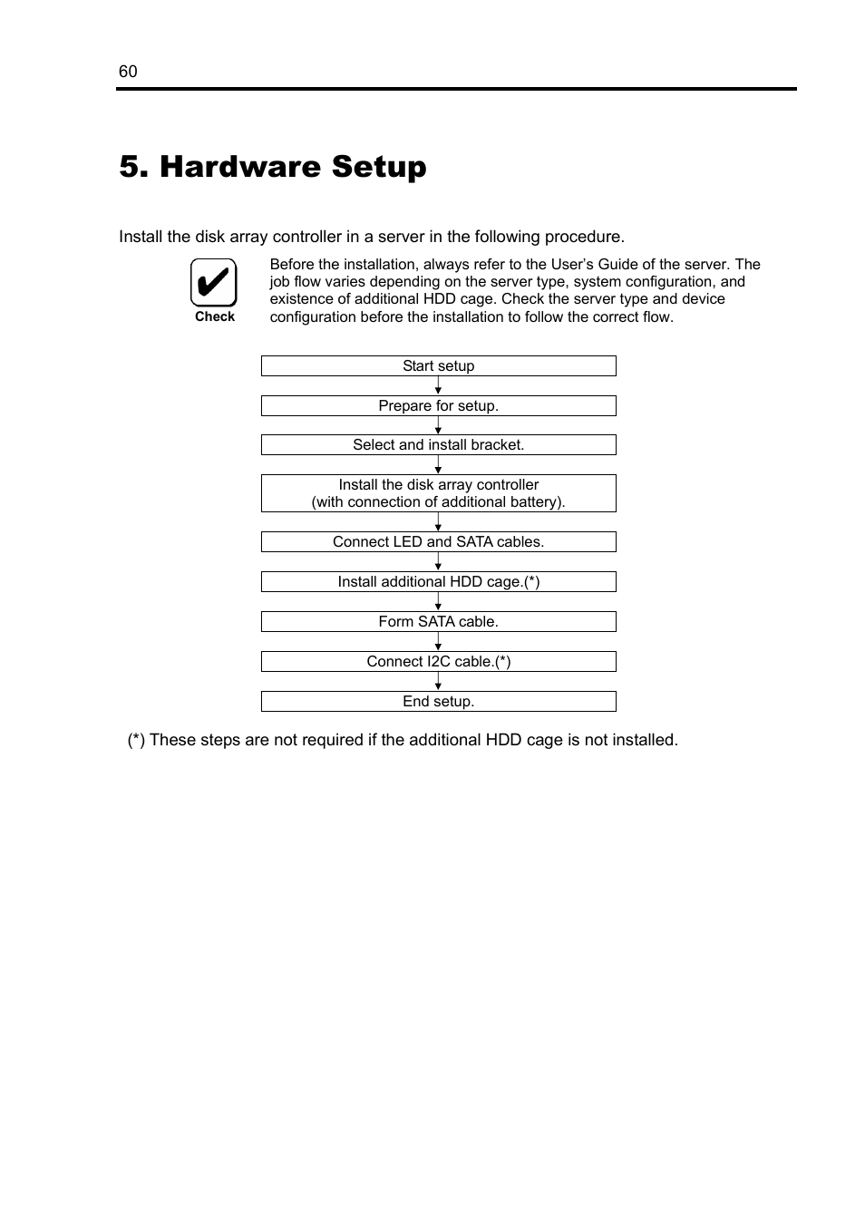 Hardware setup | NEC Disk Array Controller N8103-89 User Manual | Page 80 / 128