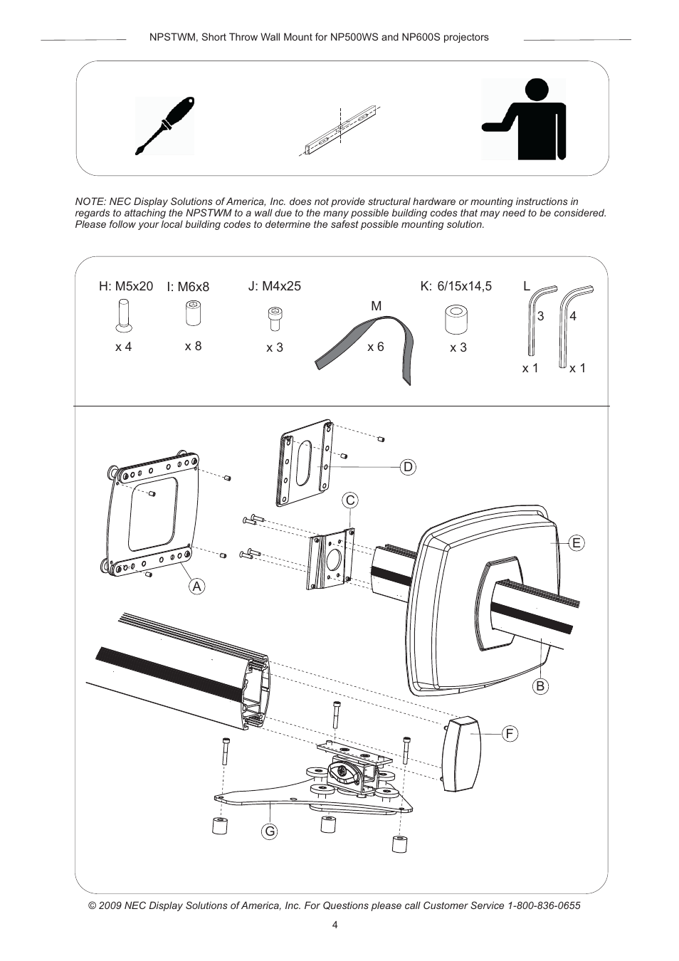 NEC NPSTWM User Manual | Page 4 / 8