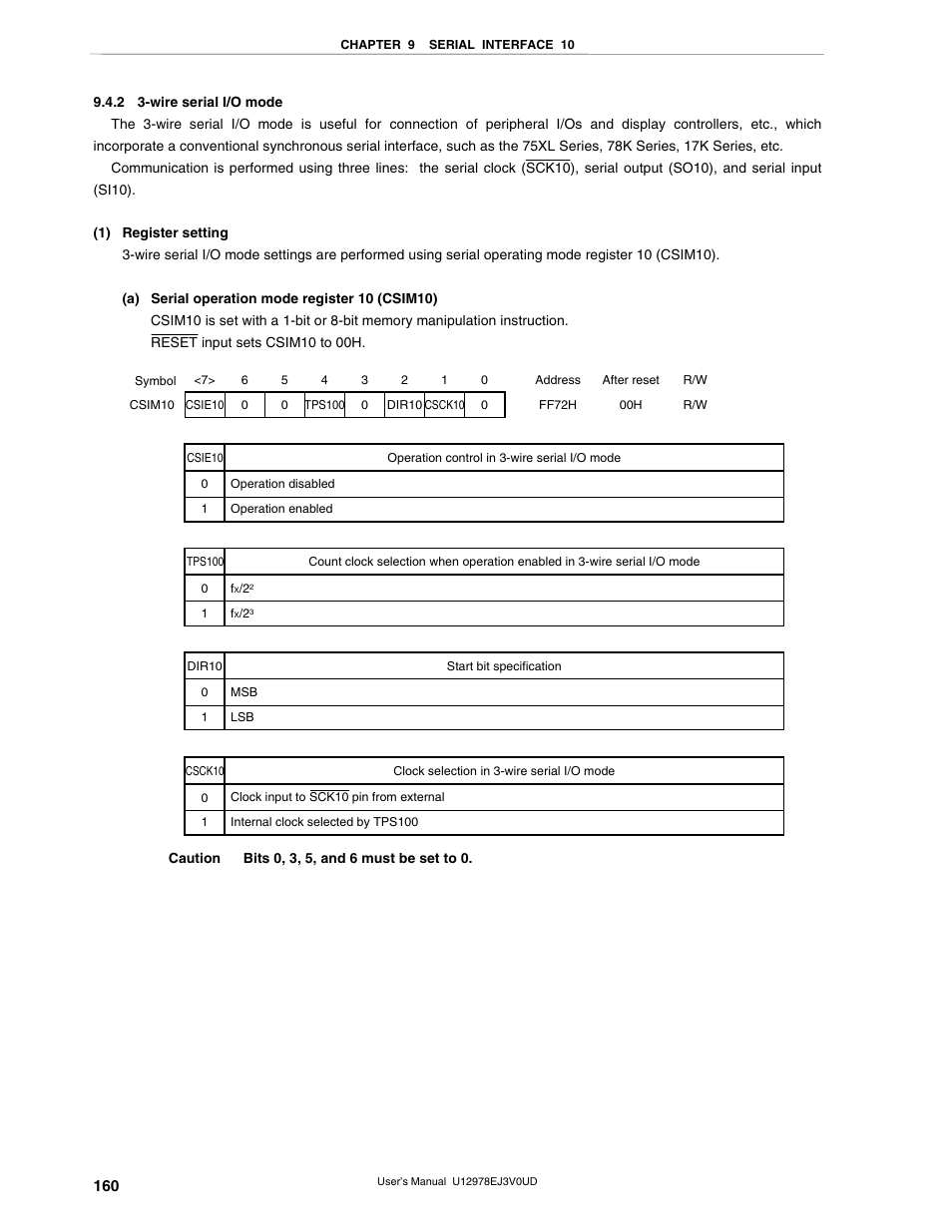 2 3-wire serial i/o mode | NEC switch User Manual | Page 160 / 234