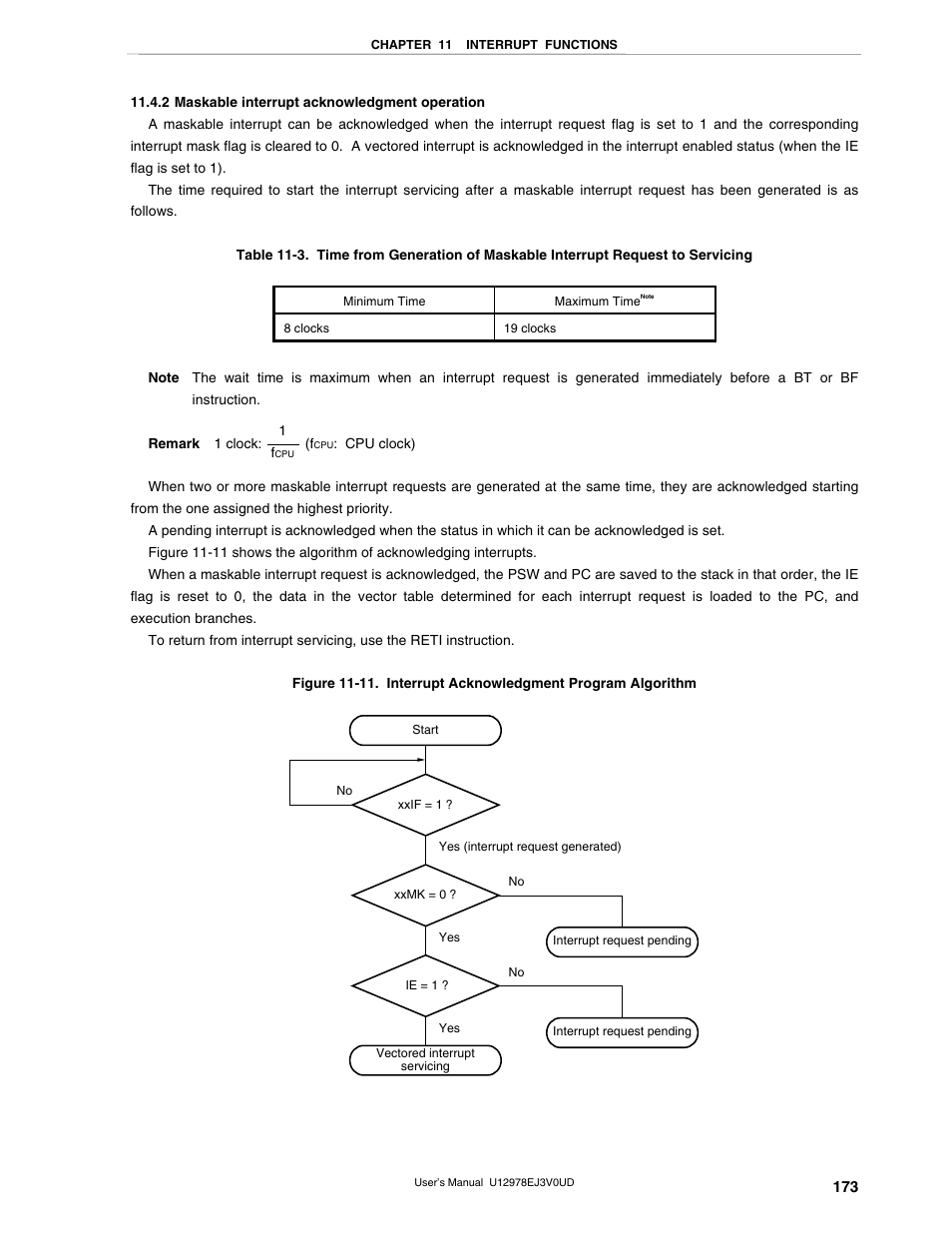 2 maskable interrupt acknowledgment operation | NEC switch User Manual | Page 173 / 234