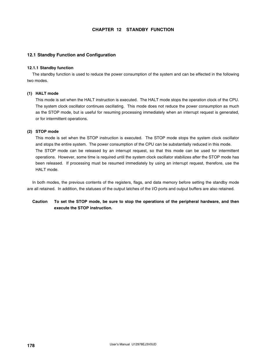 Chapter 12 standby function, 1 standby function and configuration, 1 standby function | NEC switch User Manual | Page 178 / 234
