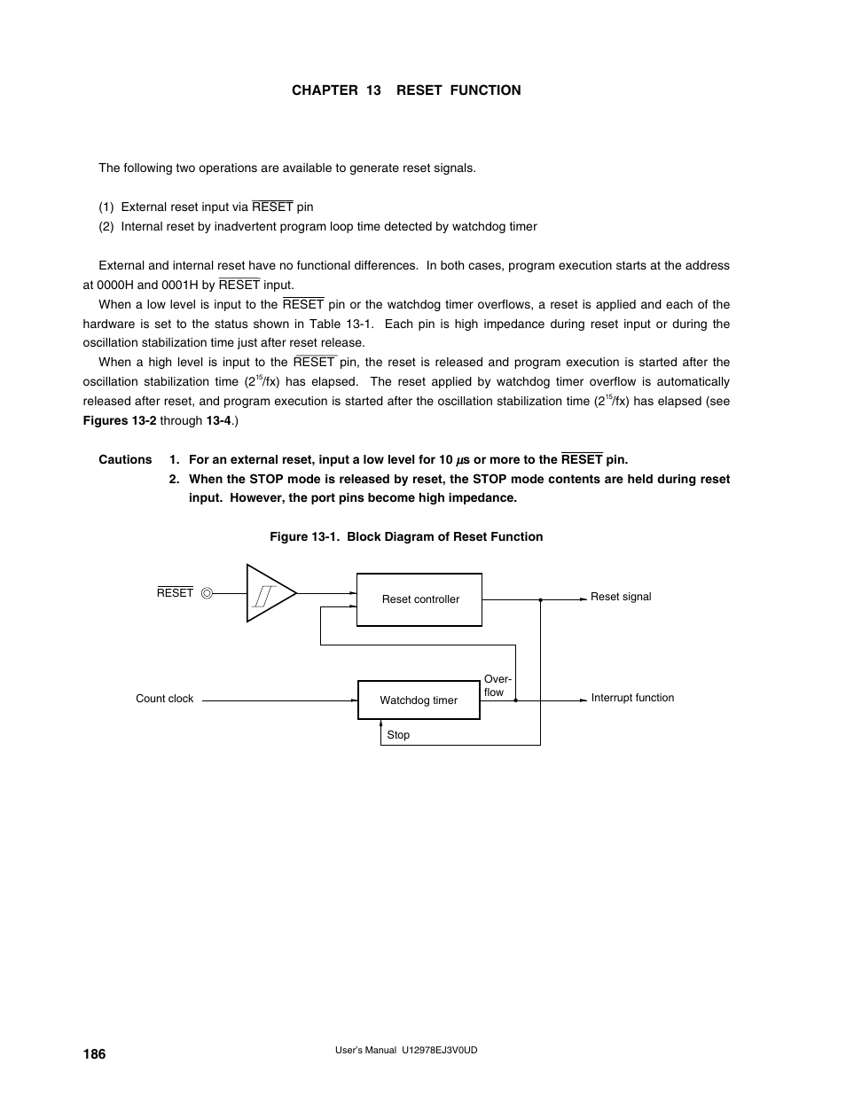 Chapter 13 reset function | NEC switch User Manual | Page 186 / 234