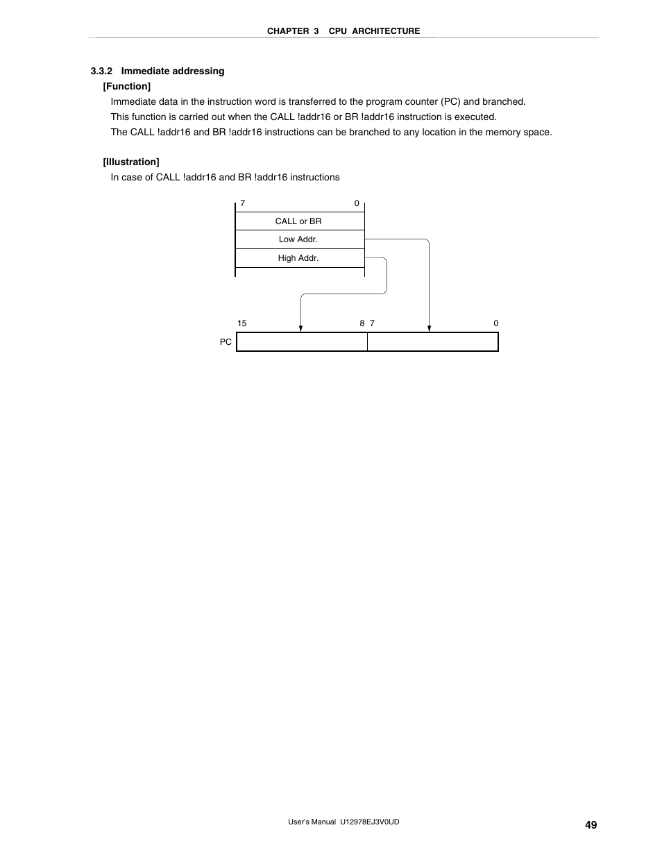 2 immediate addressing | NEC switch User Manual | Page 49 / 234