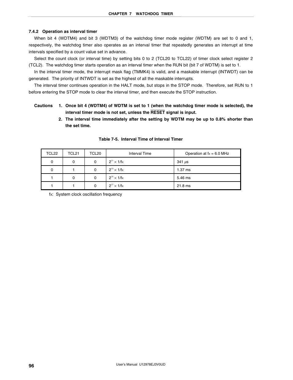 2 operation as interval timer | NEC switch User Manual | Page 96 / 234