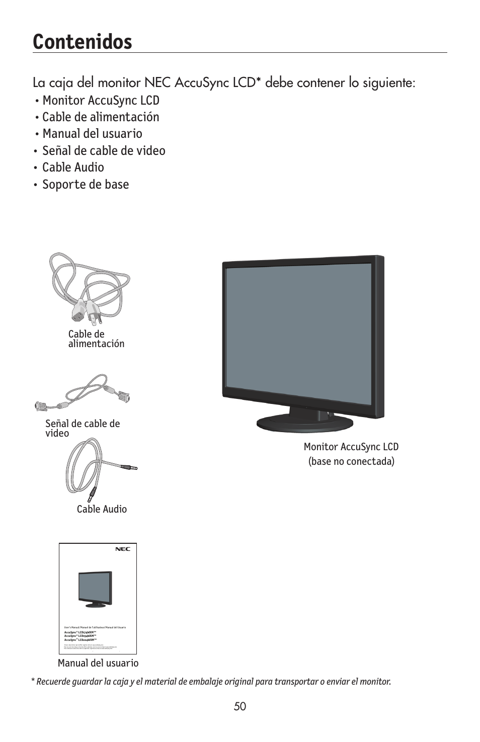 NEC AccuSync LCD224WXM User Manual | Page 51 / 78