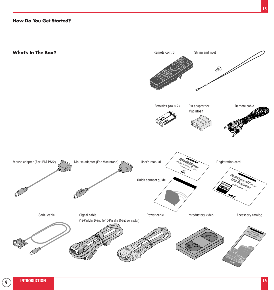 NEC MT830 User Manual | Page 9 / 55