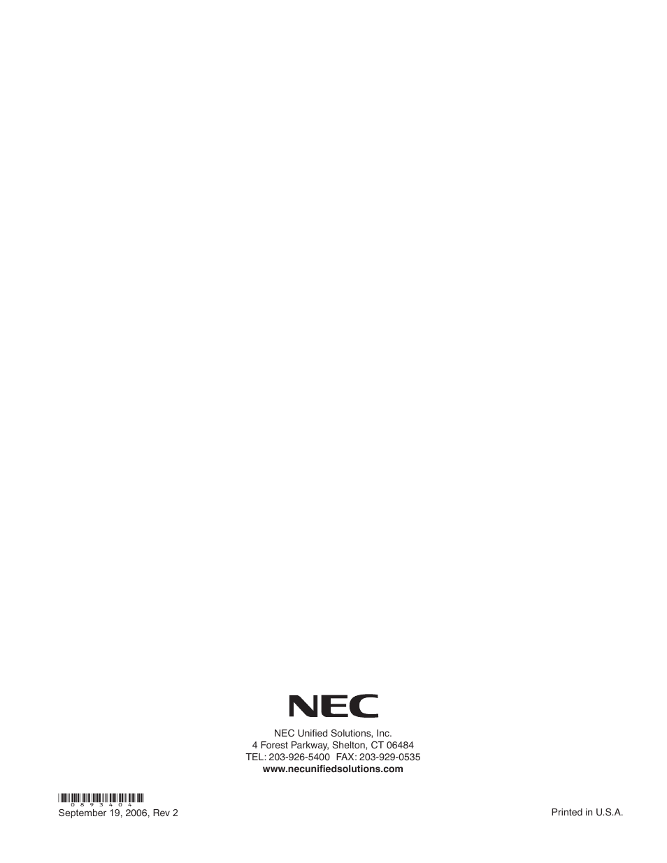 NEC Aspire 4-Button IP Keyset User Manual | Page 14 / 14