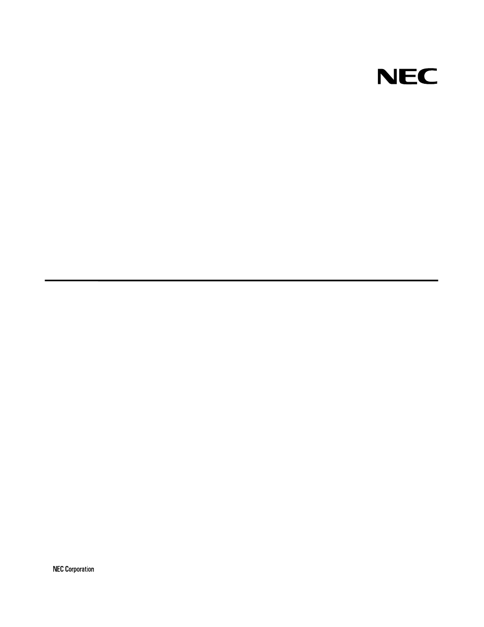 NEC V850/SV1 User Manual | 35 pages