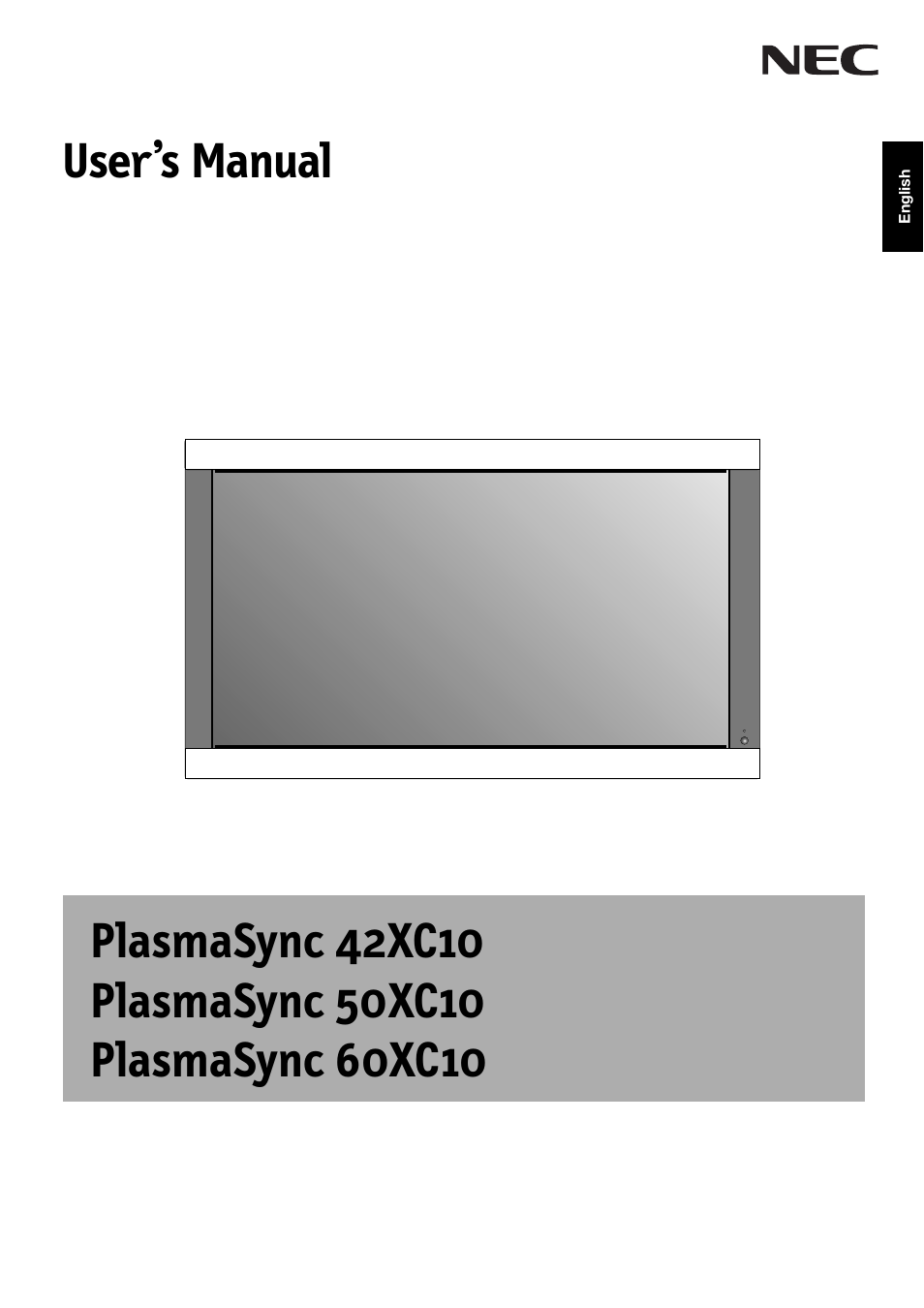 NEC 50XC10 User Manual | 41 pages