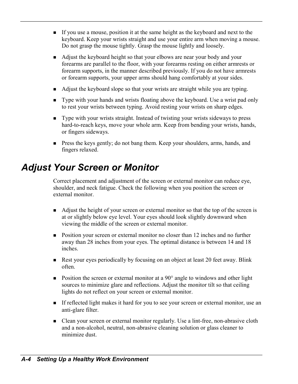 Adjust your screen or monitor | NEC Versa Series User Manual | Page 113 / 150