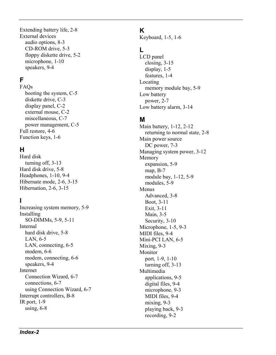 NEC Versa Series User Manual | Page 145 / 150