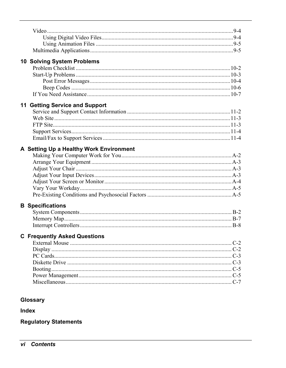 NEC Versa Series User Manual | Page 6 / 150
