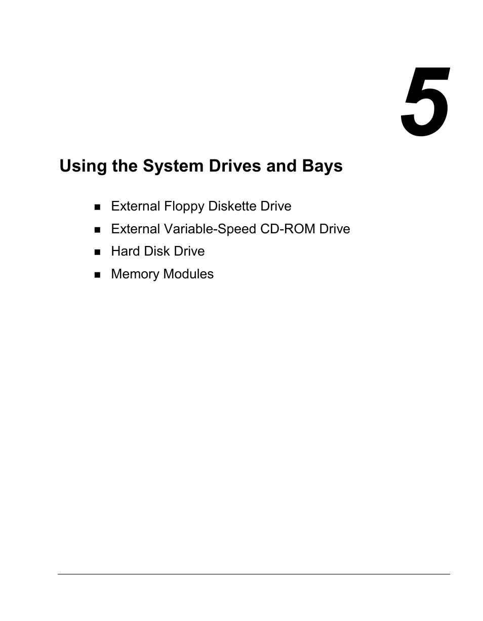 Using the system drives and bays | NEC Versa Series User Manual | Page 65 / 150