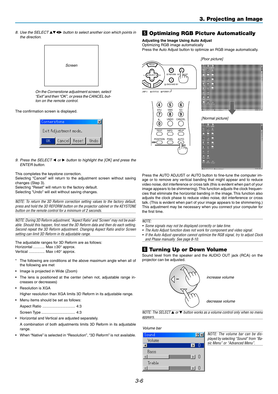 N turning up or down volume | NEC GT5000 User Manual | Page 35 / 105