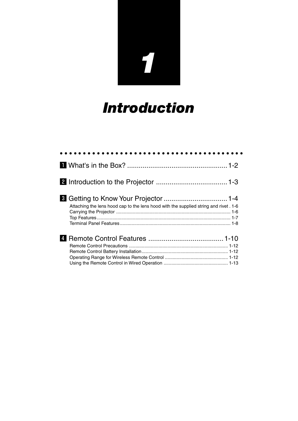 Introduction | NEC GT5000 User Manual | Page 6 / 105