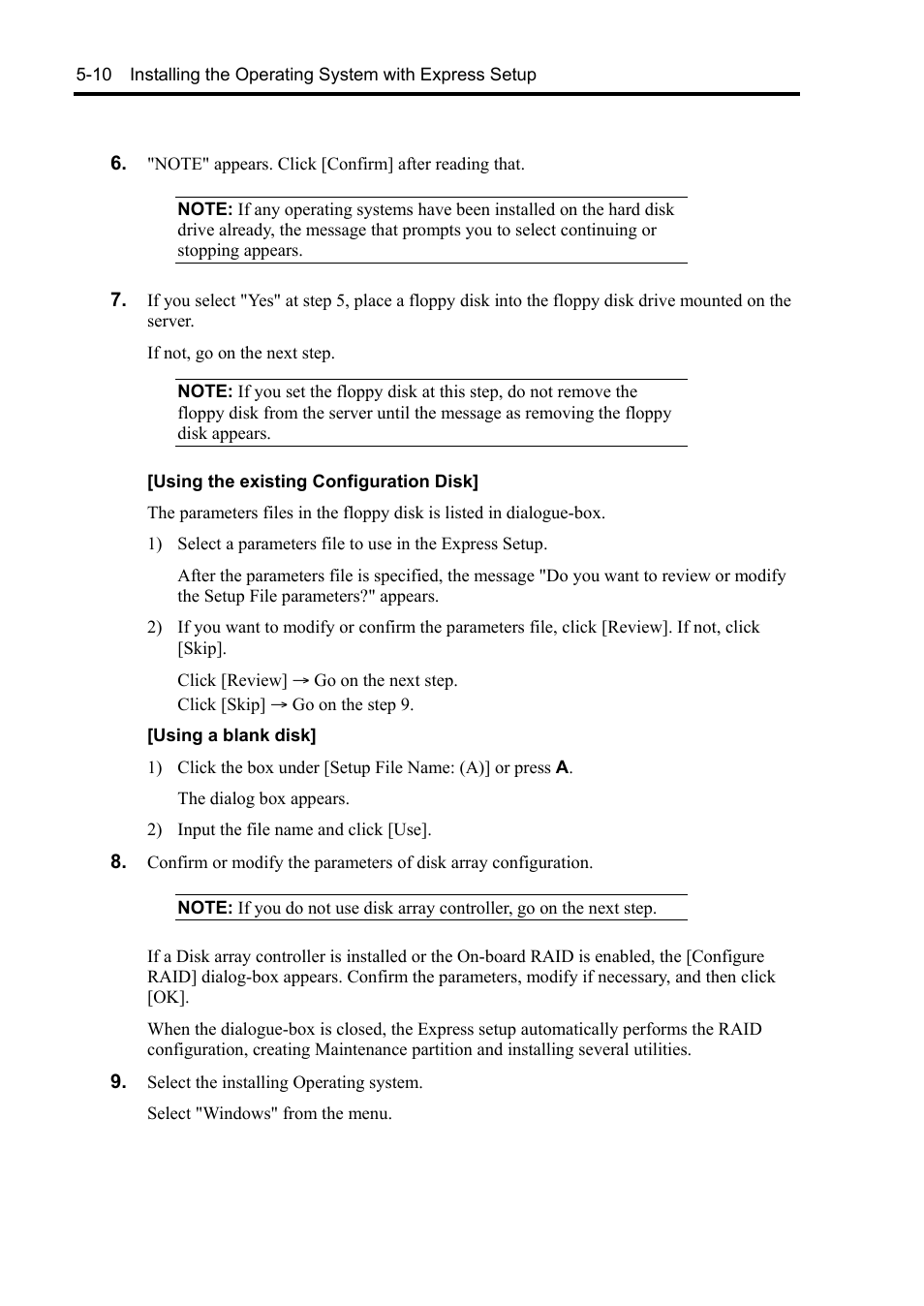 NEC Express 5800/230Eh User Manual | Page 122 / 342