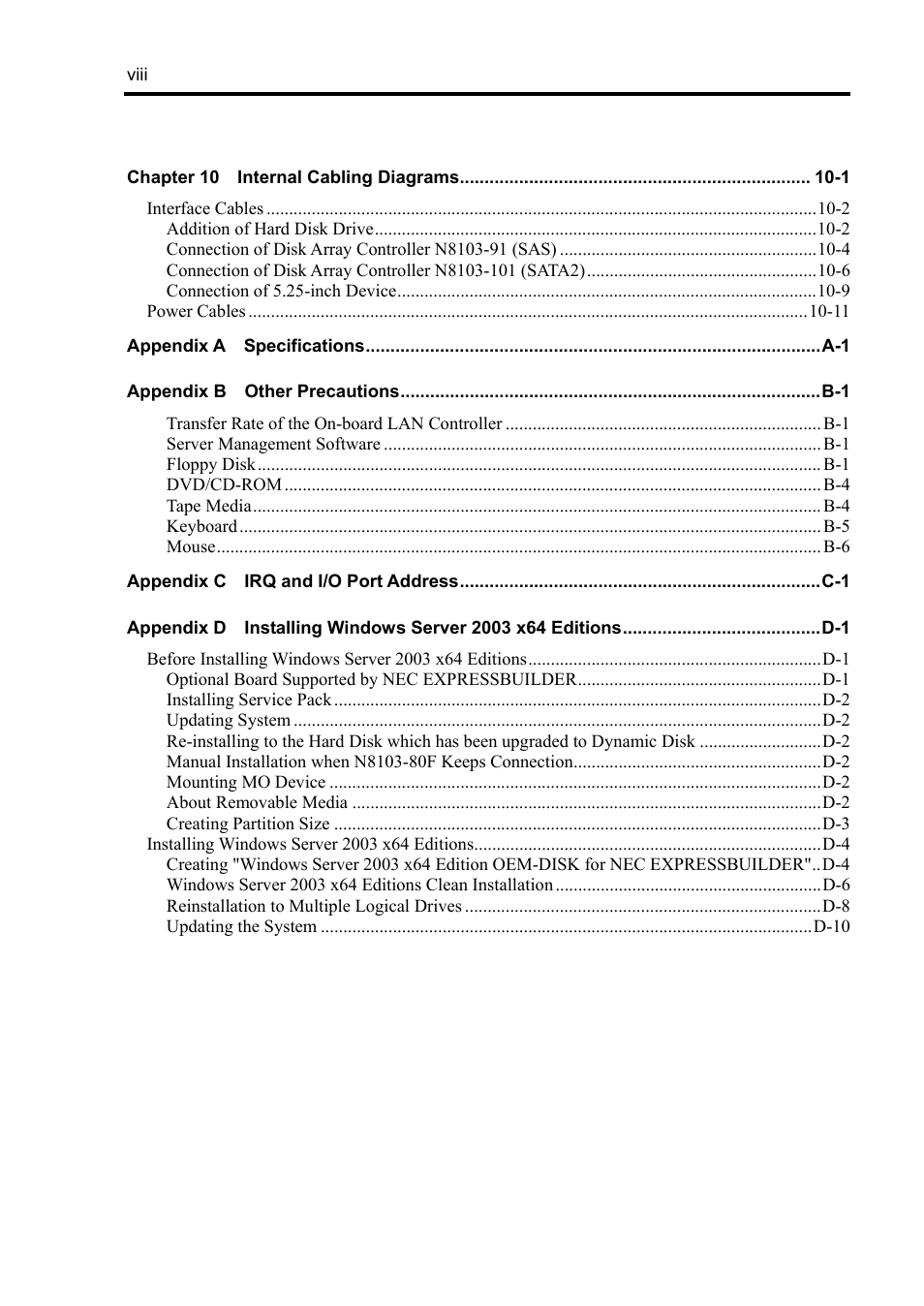 NEC Express 5800/230Eh User Manual | Page 14 / 342
